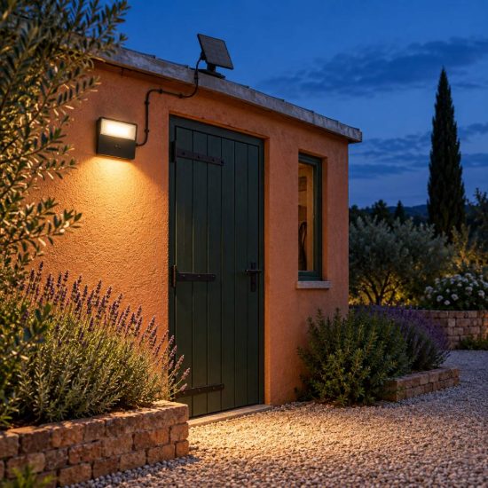 Eglo panettieri proiettore solare da esterno led 6,7w 4000k 14,5cm ip44 moderno nero con sensore