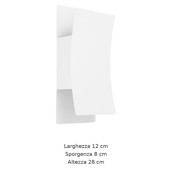 Eglo verdolino applique da esterno led 8w cct 2700k 6000k 12cm ip44 moderna biemissione bianca