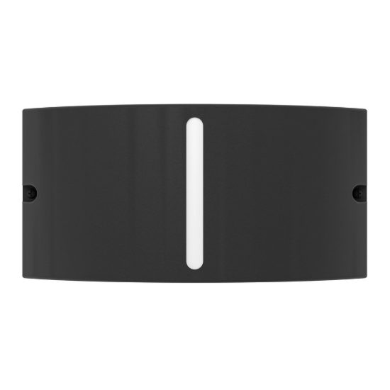 Eglo poggiarello applique da esterno 22cm ip54 moderna rettangolare con feritoia nera