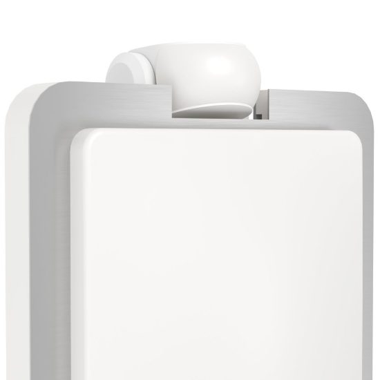 Eglo mussotto applique da esterno 21cm ip44 moderna acciaio inox e bianca con sensore di movimento