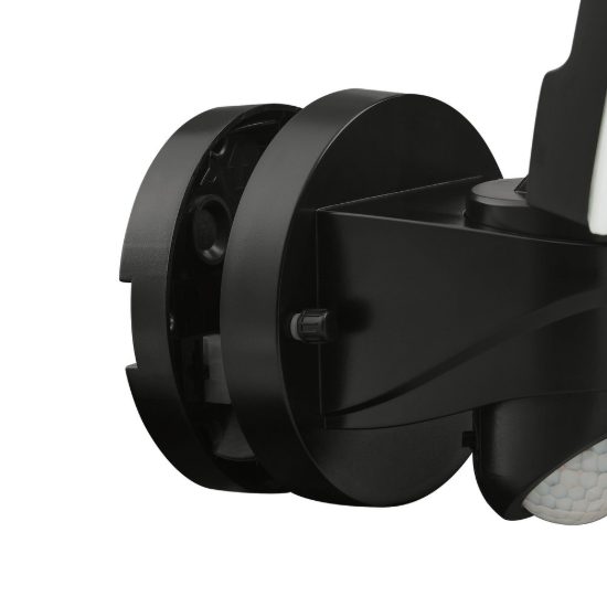 Eglo pagino proiettore da esterno led 11,5w 5000k 18cm ip44 moderno nero con sensore di movimento