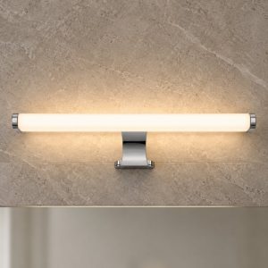 Vinchio eglo applique da bagno moderno per specchio led 9w 3000k ip44