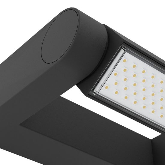 Eglo brianza applique da esterno led 4,8w 3000k 20cm ip44 moderna lineare nera