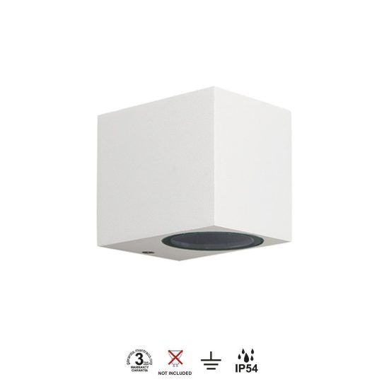 Applique per esterno ip54 7cm bianca moderna