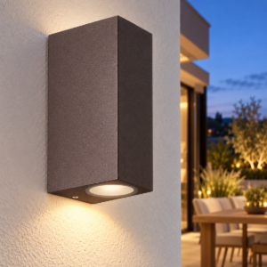 Applique da esterno corten vetro ip54 7cm
