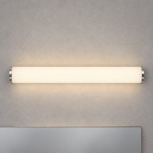 Eglo patrovaro applique per specchio led 8,5w cct 2700k 6500k 35cm ip44 per bagno moderna cromo