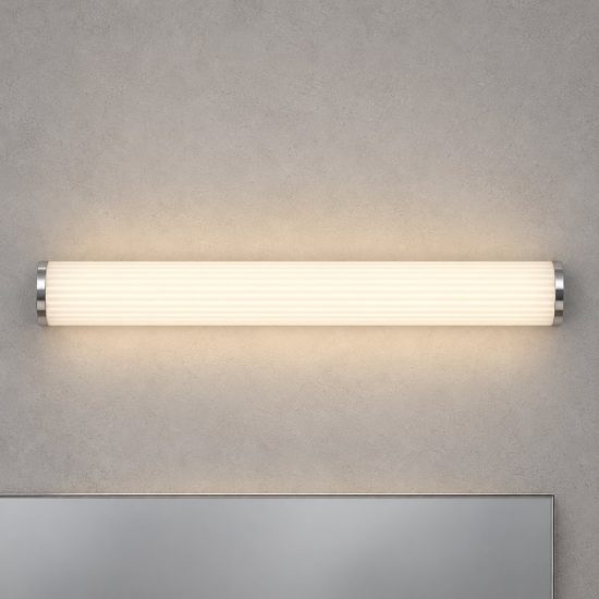 Eglo patrovaro applique per specchio led 8,5w cct 2700k 6500k 35cm ip44 per bagno moderna cromo