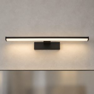 Pandella 1 eglo applique da bagno nero per specchio moderno led 7,4w 4000k ip44