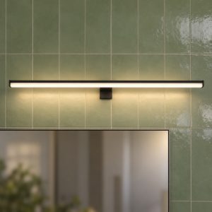 Pandella 2 eglo applique da bagno per specchio colore nero led 11w 4000k ip44