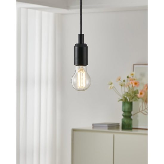 Eglo lampadina led e27 8w 2700k a goccia trasparente a filamento