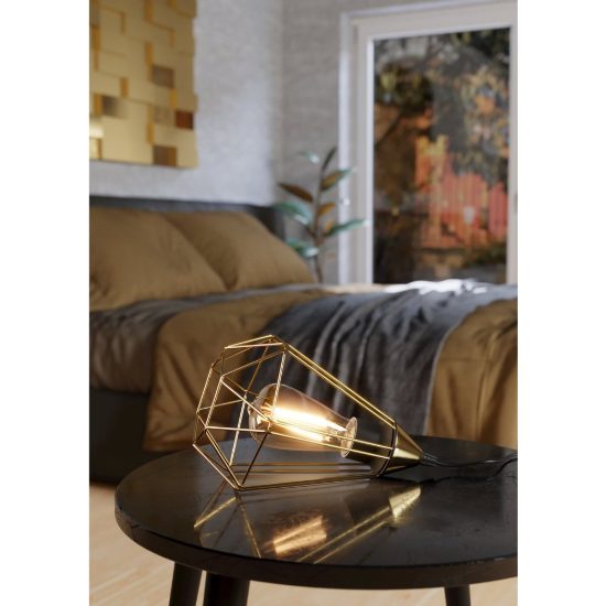 Eglo lampadina led e27 7w 2700k a oliva trasparente a filamento