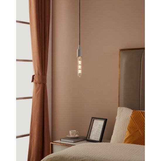 Eglo lampadina led e27 4w 2700k tubolare trasparente a filamento