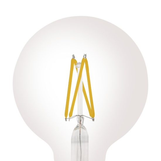 Eglo lampadina led e27 7,5w 2700k a globo trasparente 9,5cm a filamento dimmerabile