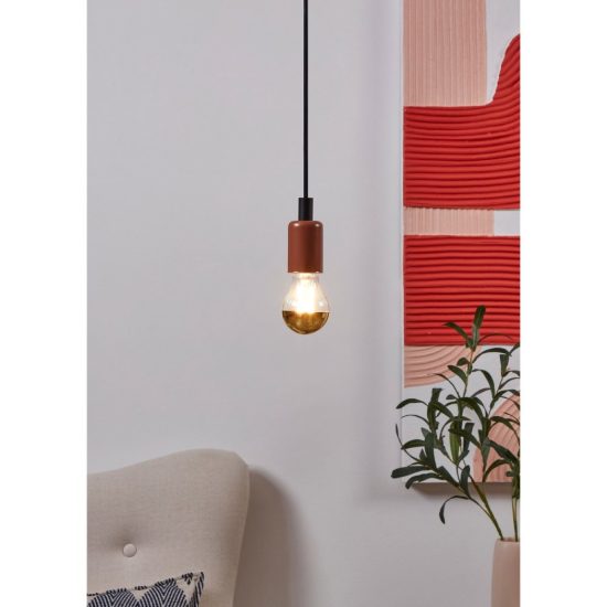 Eglo lampadina led e27 7,3w 2700k a goccia trasparente e oro a filamento