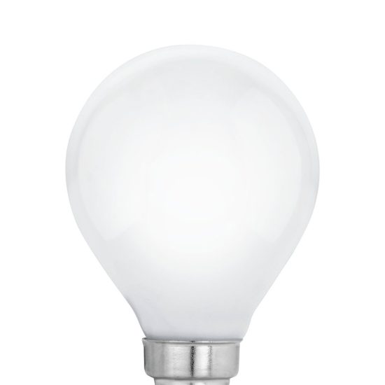 Eglo lampadina led e14 4w 2700k a sfera opalina