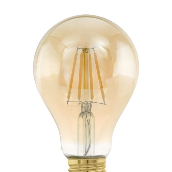 Eglo lampadina led e27 4w 2200k a goccia ambrata a filamento