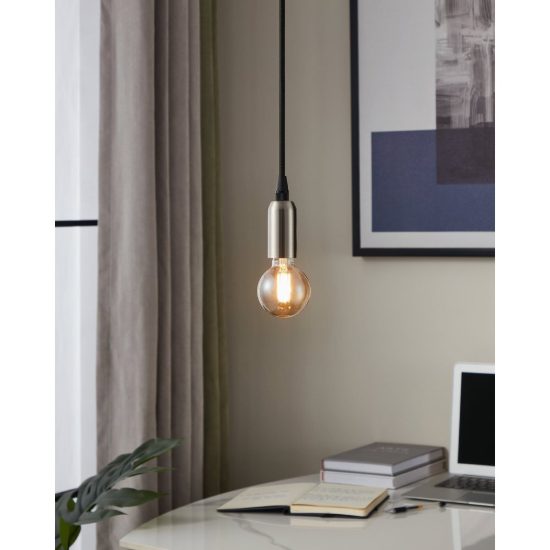 Eglo lampadina led e14 4w 2200k a globo ambrata a filamento