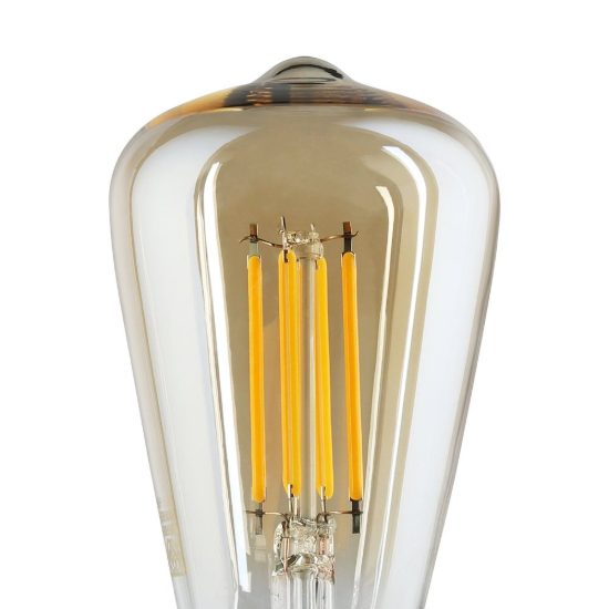 Eglo lampadina led e27 4w 1700k a oliva ambrata 4,8cm a filamento dimmerabile