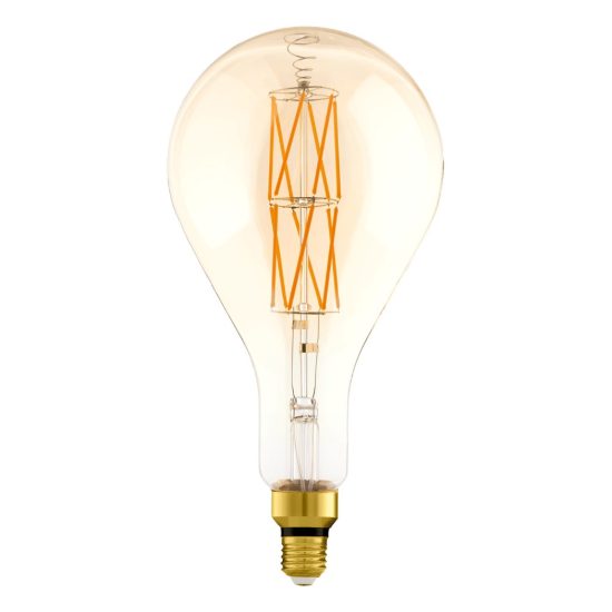 Eglo lampadina led e27 8w 2100k a sfera ambrata dimmerabile