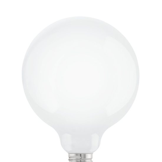 Eglo lampadina led e27 7,5w 2700k a globo opalina 12,5cm dimmerabile