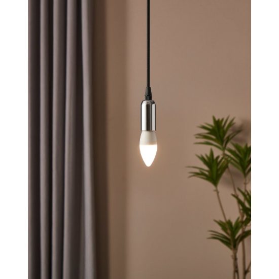 Eglo lampadina led e14 7,5w 3000k a candela opalina dimmerabile
