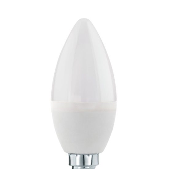 Eglo lampadina led e14 5,5w 3000k a candela opalina dimmerabile