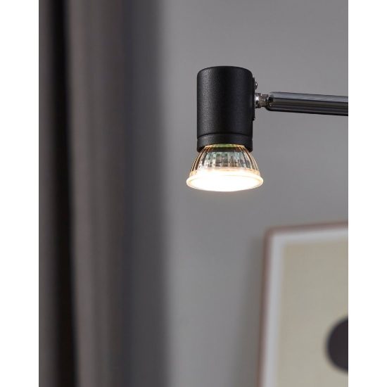 Eglo set 2 lampadine led gu10 2x1,8w 3000k a riflettore satinate