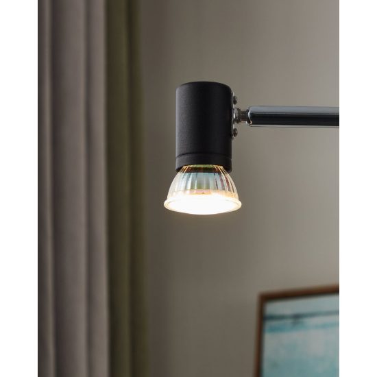 Eglo set 2 lampadine led gu10 2x2,9w 3000k a riflettore satinate