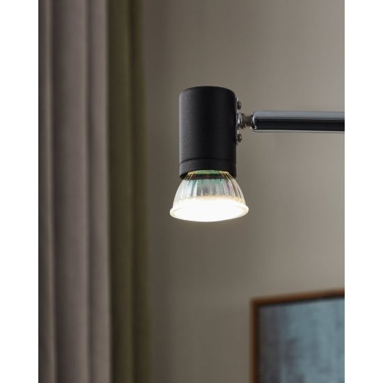 Eglo set 2 lampadine led gu10 2x2,9w 4000k a riflettore satinate