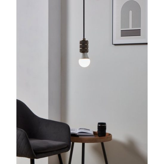 Eglo lampadina led e27 8w 3000k a goccia opalina step dimming