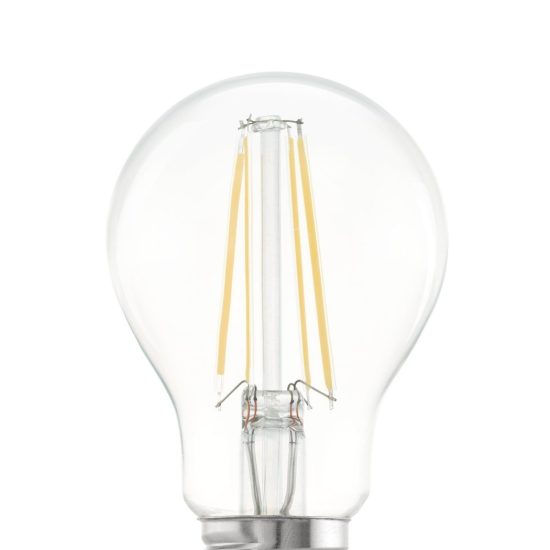 Eglo lampadina led e27 7,3w 2700k a goccia trasparente step dimming