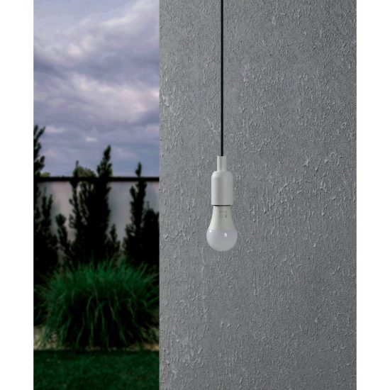 Eglo lampadina led e27 6,1w 2700k a goccia opalina da esterno con sensore di movimento