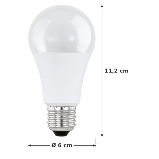 Eglo lampadina led e27 6,1w 2700k a goccia opalina da esterno con sensore di movimento