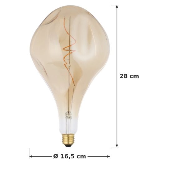 Eglo lampadina led e27 4w 1800k ambrata