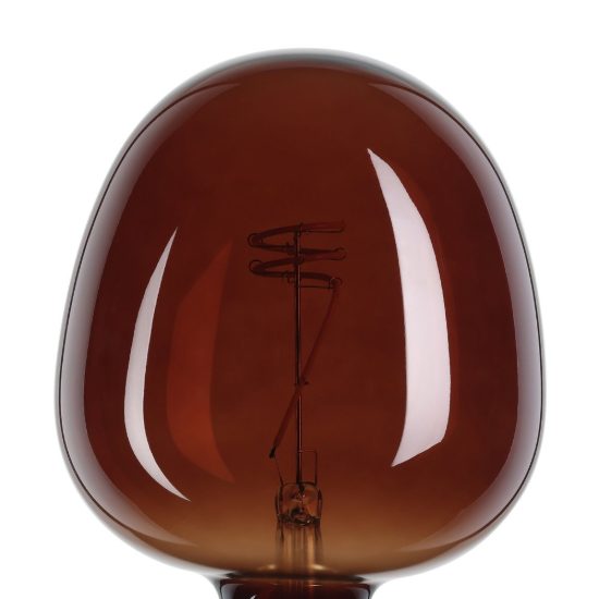 Eglo lampadina led e27 4w 2000k a globo color cognac 12,5cm dimmerabile