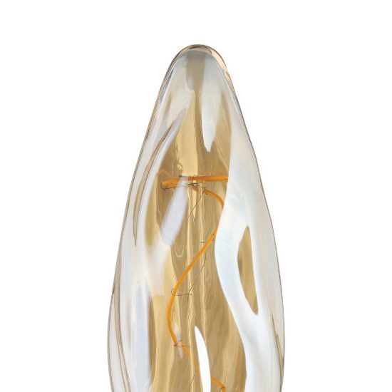 Eglo lampadina led e27 4w 2100k a candela ambrata 7,8cm dimmerabile