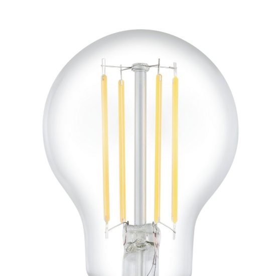 Eglo lampadina led e27 9w 2700k a goccia trasparente a filamento dimmerabile