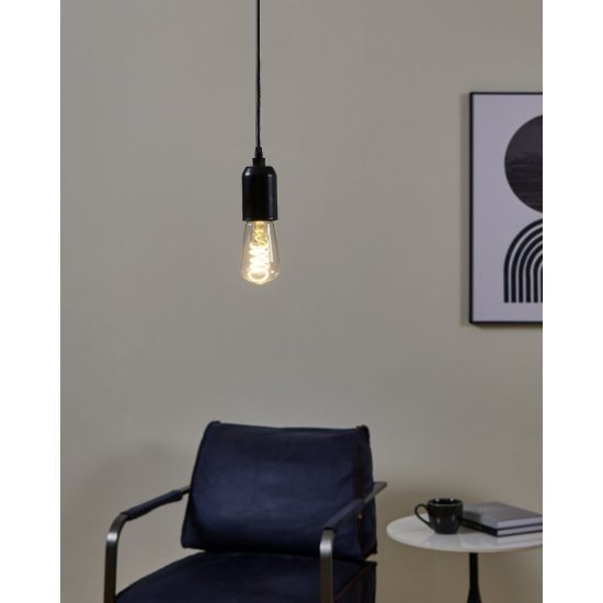Eglo lampadina led e27 7,3w 2700k a oliva trasparente 4,8cm con filamento a spirale