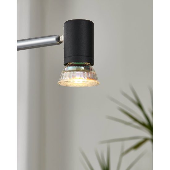 Eglo set 3 lampadine led gu10 3x4,5w 3000k a riflettore trasparenti