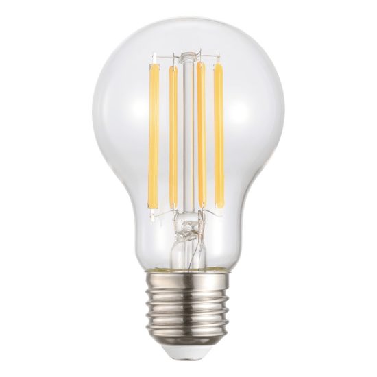 Eglo lampadina led e27 12w 2700k a goccia trasparente dimmerabile