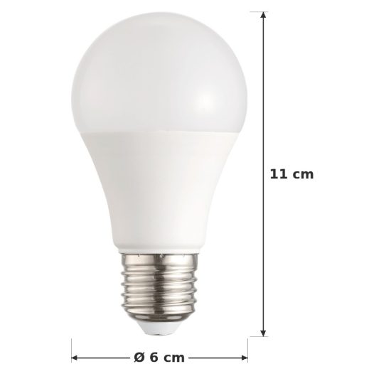 Eglo lampadina led e27 11w 3000k a goccia opalina