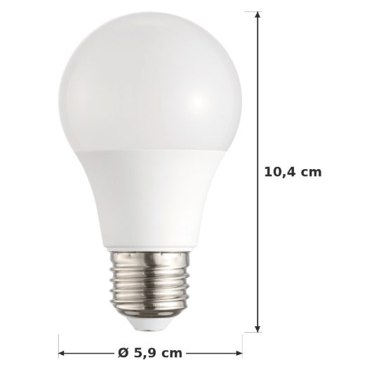 Eglo lampadina led e27 8w 4000k a goccia opalina