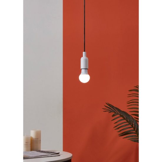 Eglo lampadina led e27 5,9w 4000k a goccia opalina
