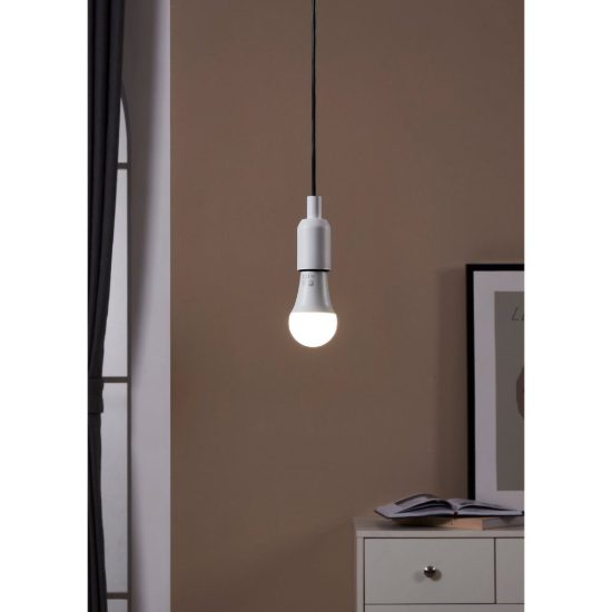 Eglo lampadina led e27 7,8w 4000k a goccia opalina