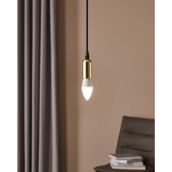 Eglo lampadina led e14 3,4w 4000k a candela opalina