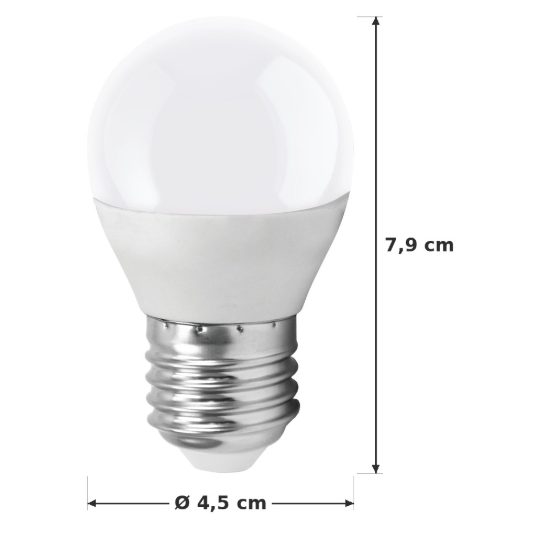 Eglo lampadina led e27 3,4w 4000k a globo opalina