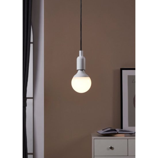 Eglo lampadina led e27 8,8w 3000k a globo opalina