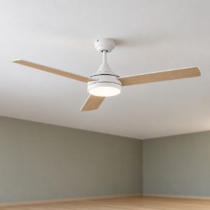 Eglo sesimbra ventilatore da soffitto con luce led 19w 3000k 5000k 132cm con telecomando bianco oltre 20 mq