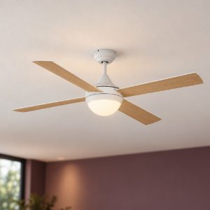 Eglo varadero ventilatore da soffitto con luci 122cm con telecomando bianco oltre 20 mq
