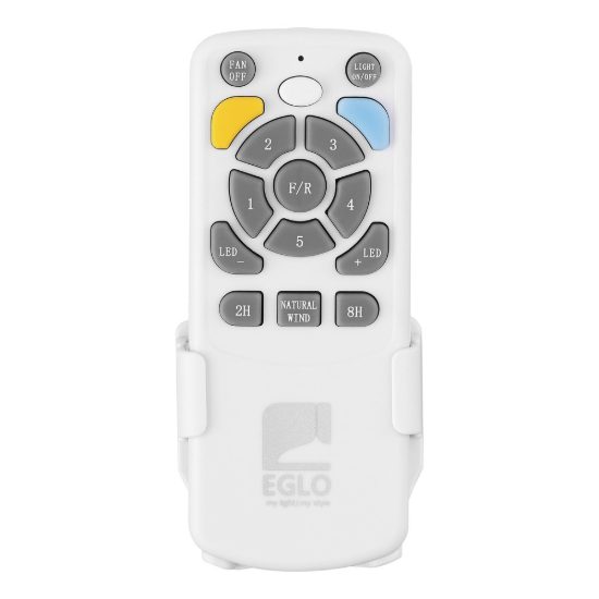 Eglo lerici ventilatore da soffitto dc con luce led 12w 3000k 5000k 132cm con telecomando bianco oltre 20 mq